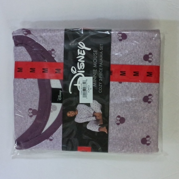 Disney Womens Lounge Set Minnie Mouse Purple 2-piece NWT - Picture 6 of 6